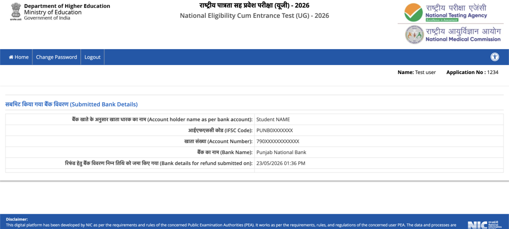 NEET REFUND